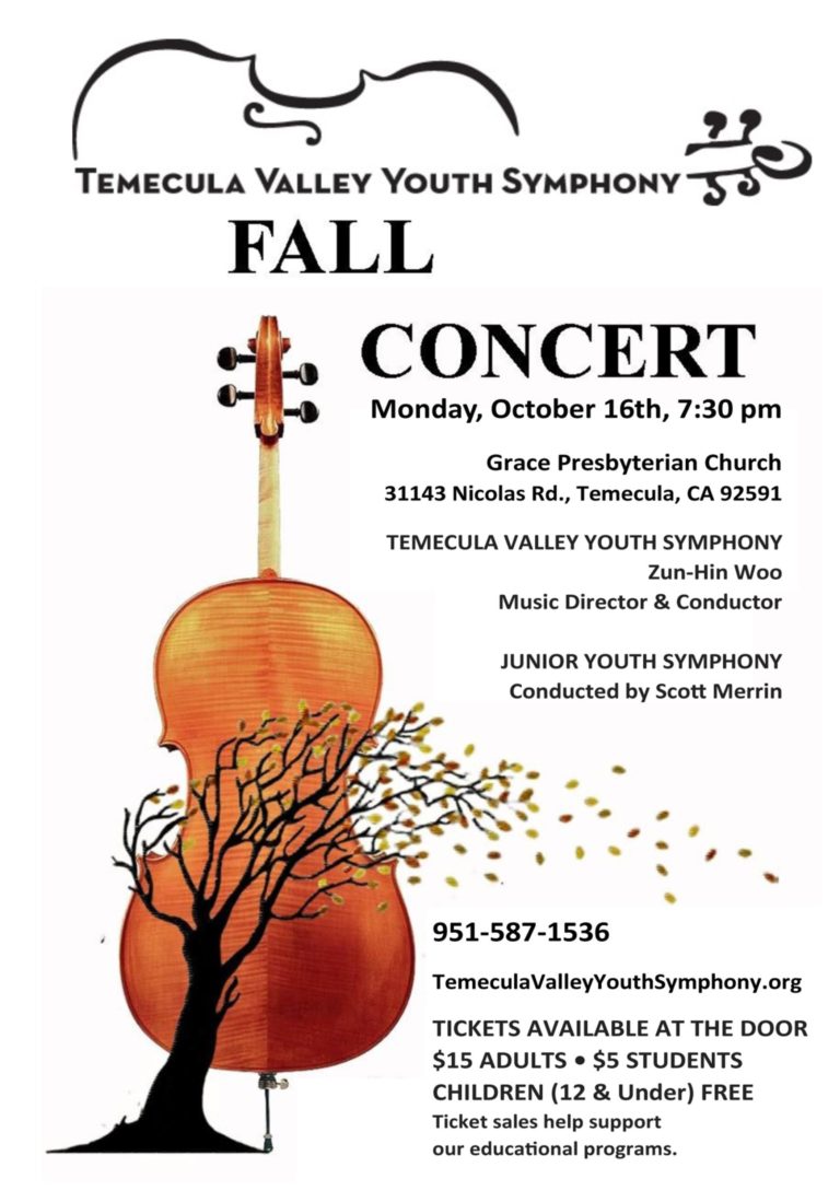 CELEBRATE! Youth Symphony Fall Concert Temecula Valley Symphony