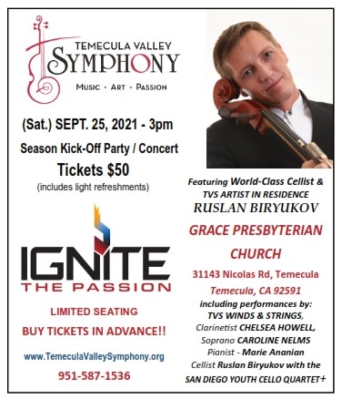 Ignite the Passion! - Chamber Music Concert & Season Kick-Off! @ Grace Presbyterian Church