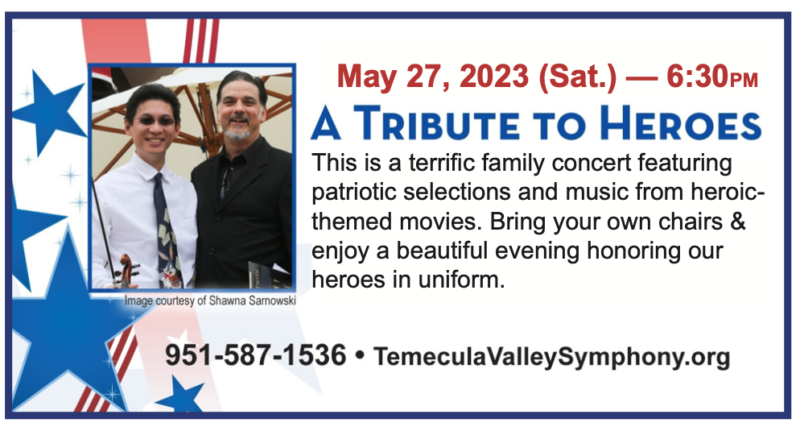 The City of Temecula Presents - A Tribute to Heroes: Memorial Day Concert @ Temecula Civic Center | Temecula | California | United States
