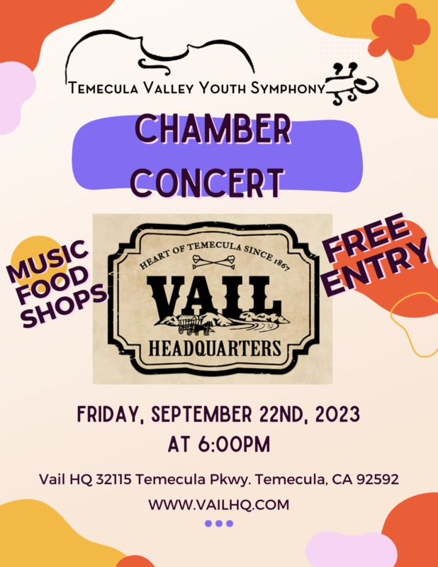 2023  9-22 TVYS Chamber Orchestra Concert @ Vail Headquarters